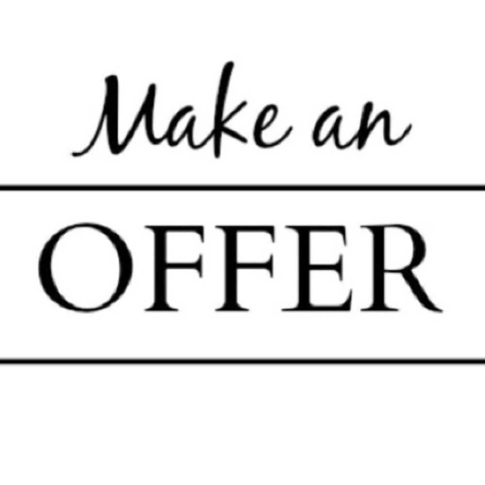I accept reasonable offers!